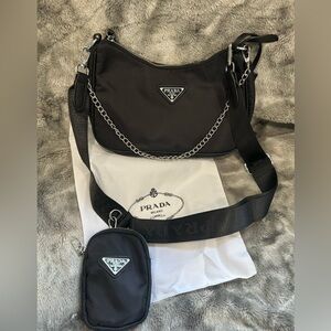 Black Leather Crossbody